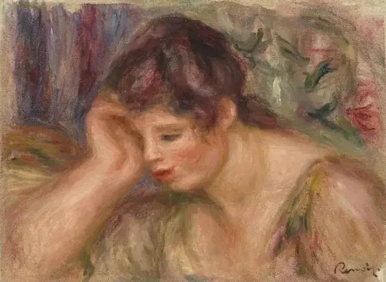 Kobieta oparta na rękach - Pierre-Auguste Renoir
