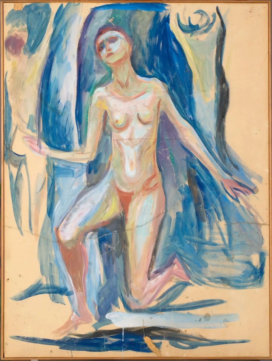 Klęcząca kobieta - Edvard Munch