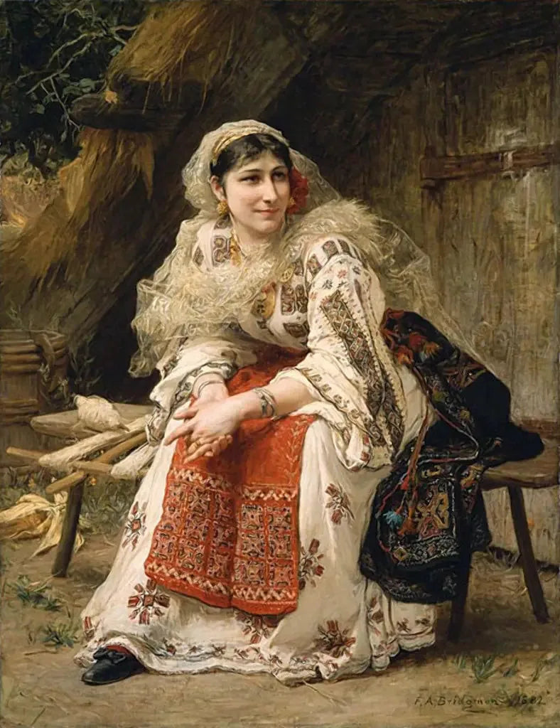 Armeńska kobieta. - Frederick Arthur Bridgman