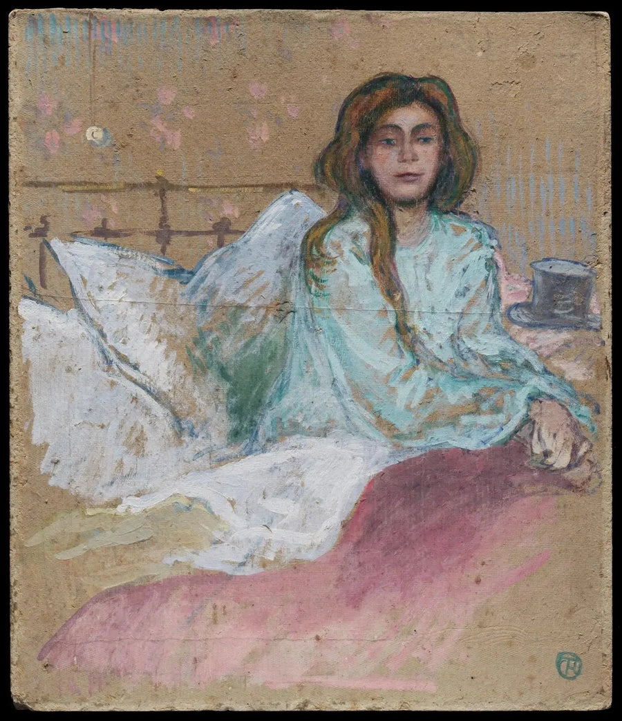 Kobieta siedząca na łóżku - Henri de Toulouse-Lautrec