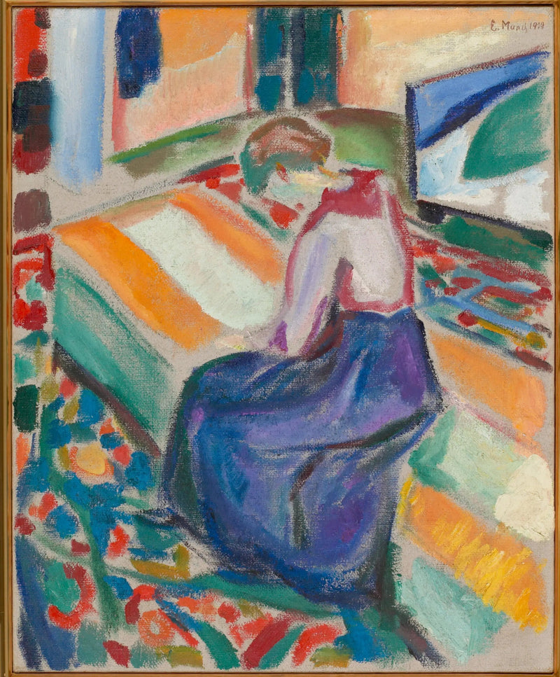 Kobieta siedząca w dorożce - Edvard Munch