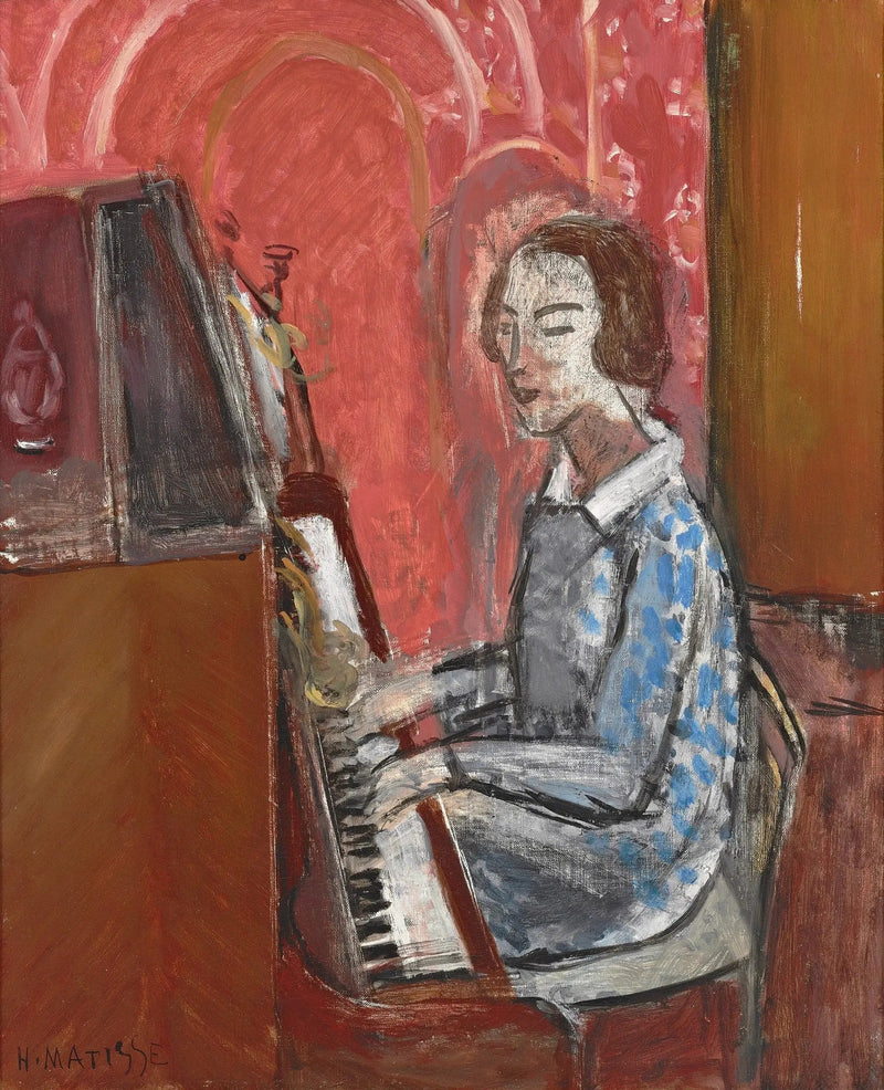 Kobieta siedząca przed fortepianem - Henri Matisse