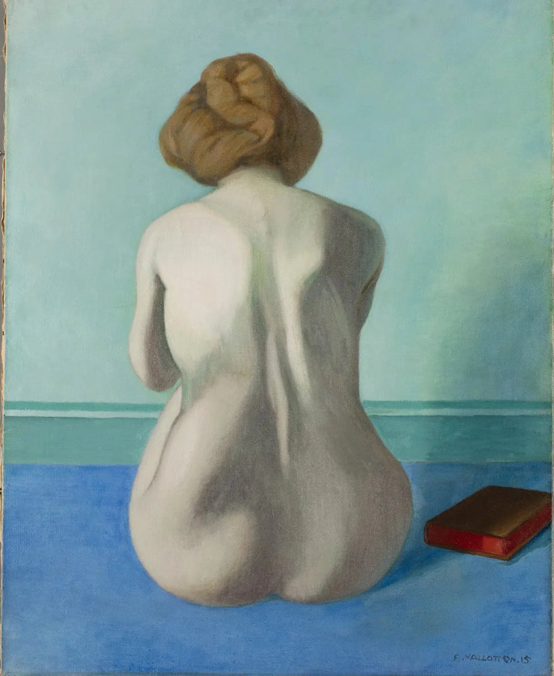 Siedząca kobieta na plecach - Félix Vallotton
