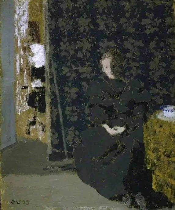 Siedząca kobieta: filiżanka kawy - Édouard Vuillard