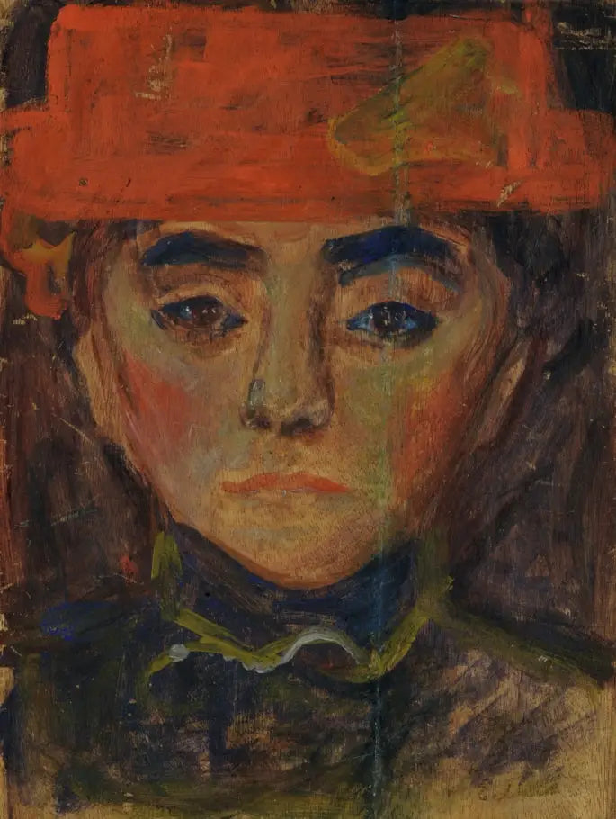 Kobieta w czerwonym kapeluszu - Edvard Munch