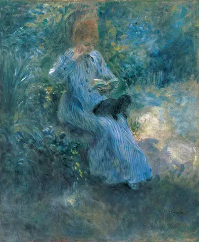 Kobieta z czarnym psem - Pierre-Auguste Renoir