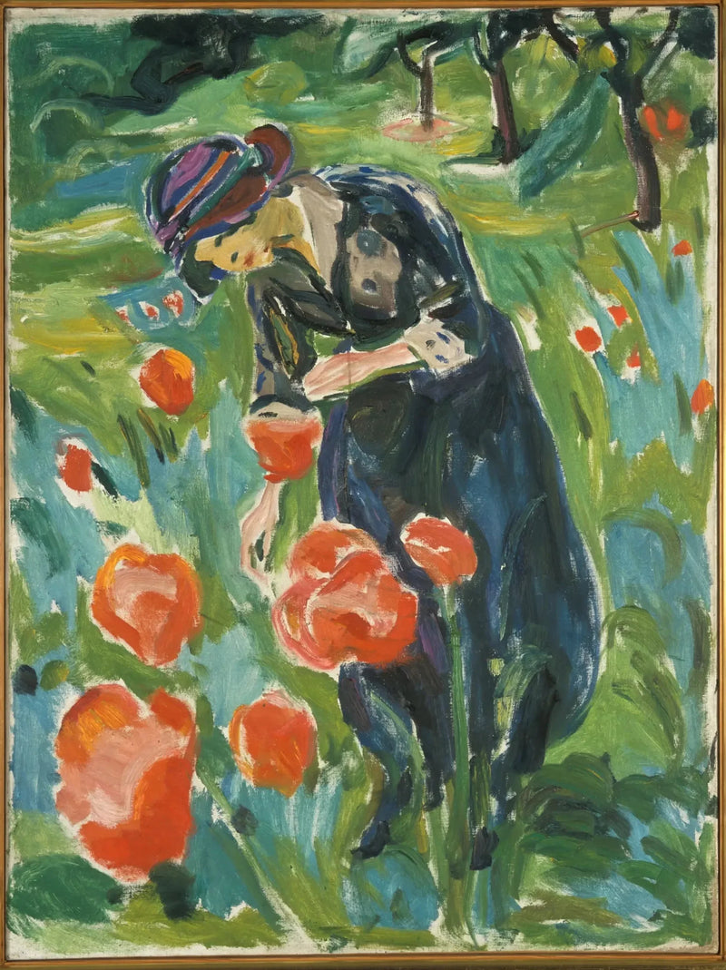 Kobieta z makiem - Edvard Munch