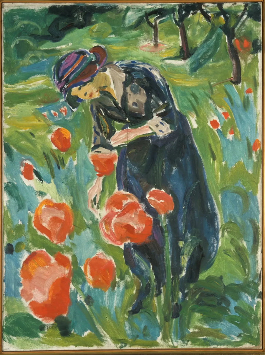 Kobieta z makiem - Edvard Munch