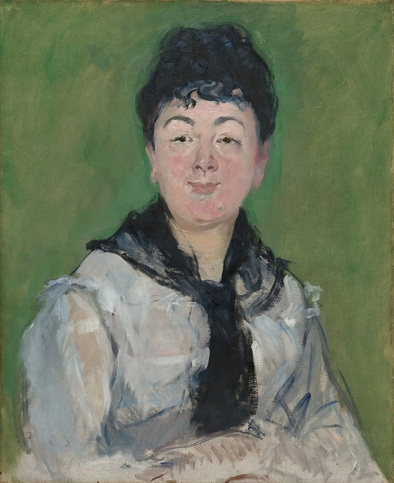 Kobieta w czarnym chustce - Édouard Manet