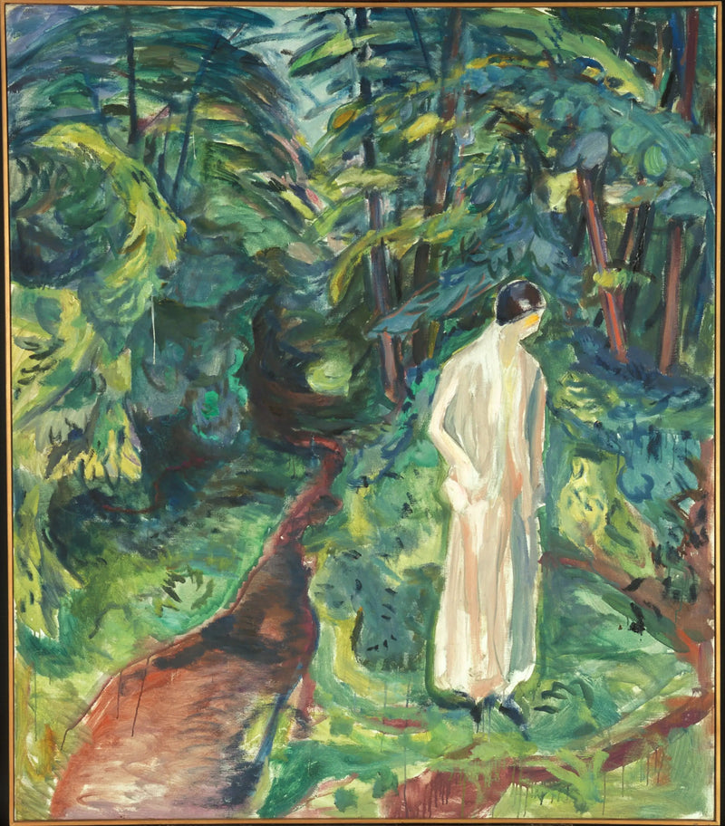 Kobieta w ogrodzie - Edvard Munch