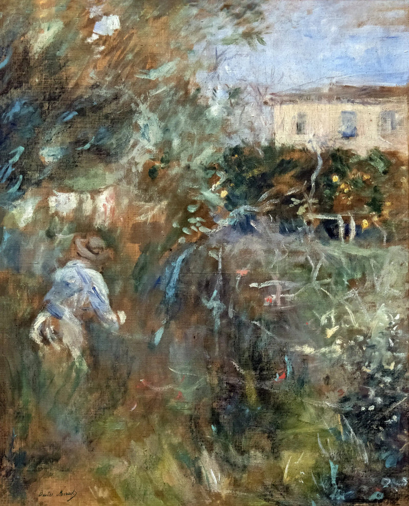 Kobieta w ogrodzie (willa Arnulphi w Nicei) - Berthe Morisot