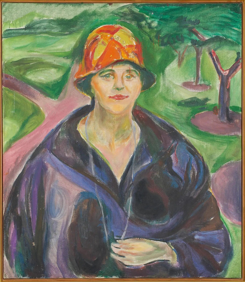 Kobieta w niebieskim płaszczu - Edvard Munch