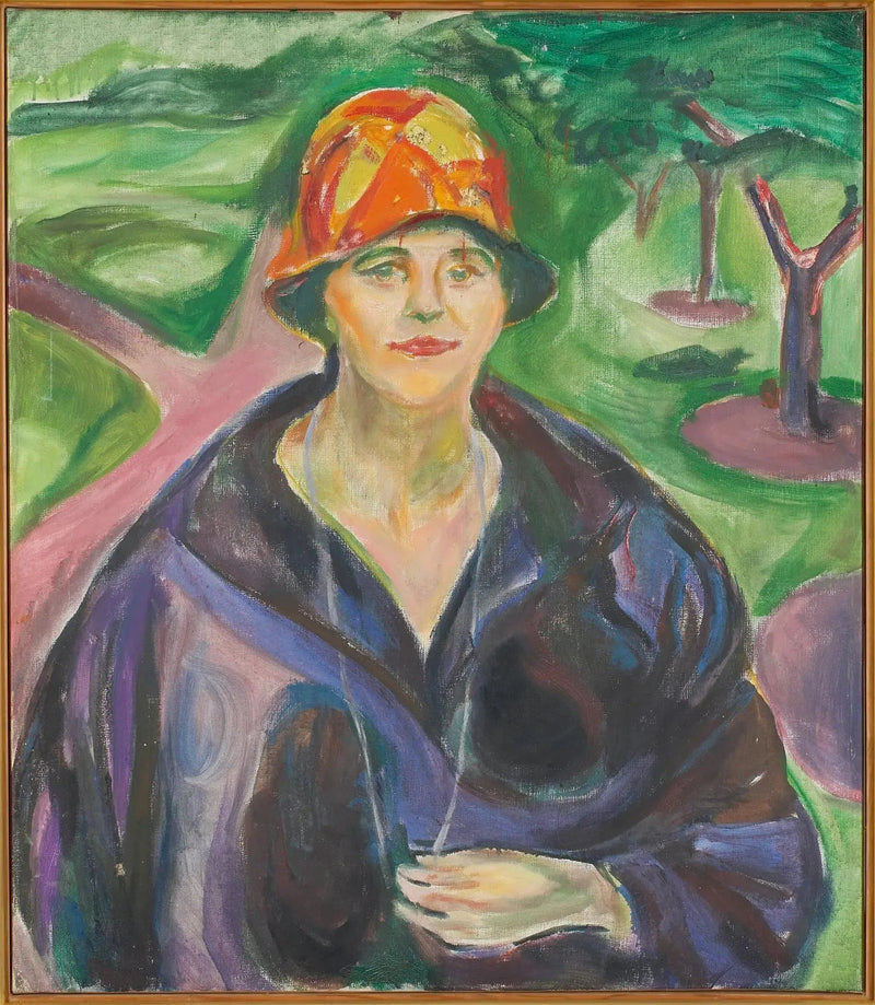 Kobieta w niebieskim płaszczu - Edvard Munch
