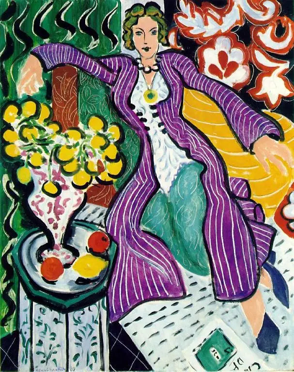 Kobieta w fioletowym płaszczu - Henri Matisse
