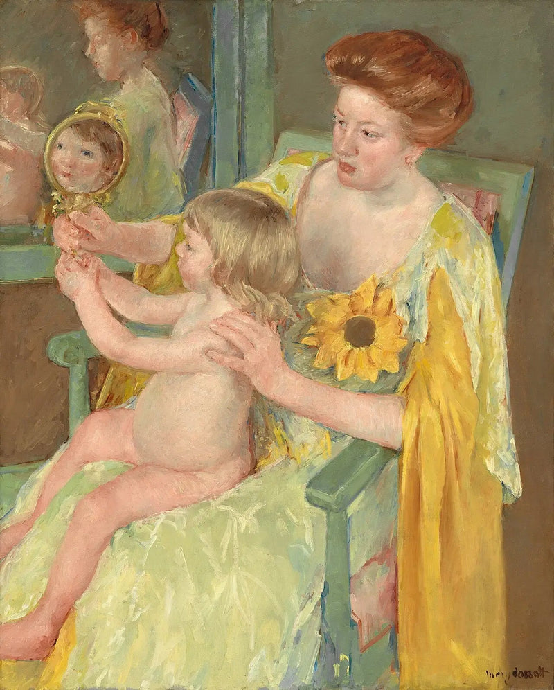 Kobieta z słonecznikiem - Mary Cassatt