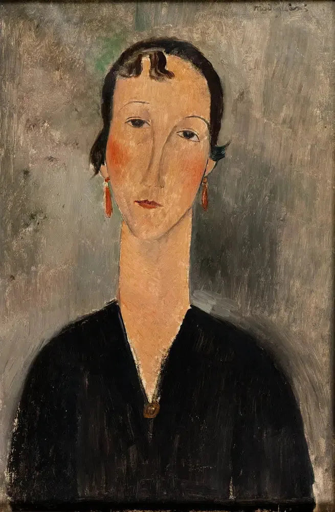 Kobieta w kolczykach - Amedeo Modigliani