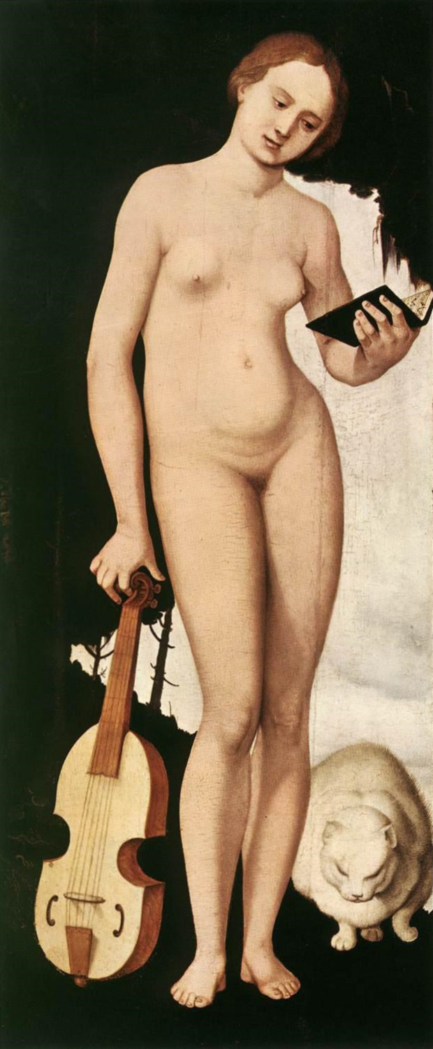 Kobieta z kotem - Hans Baldung Grien