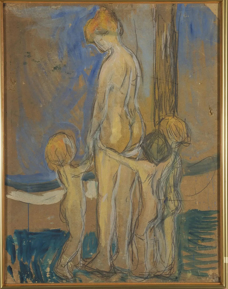 Kobieta z dziećmi - Edvard Munch