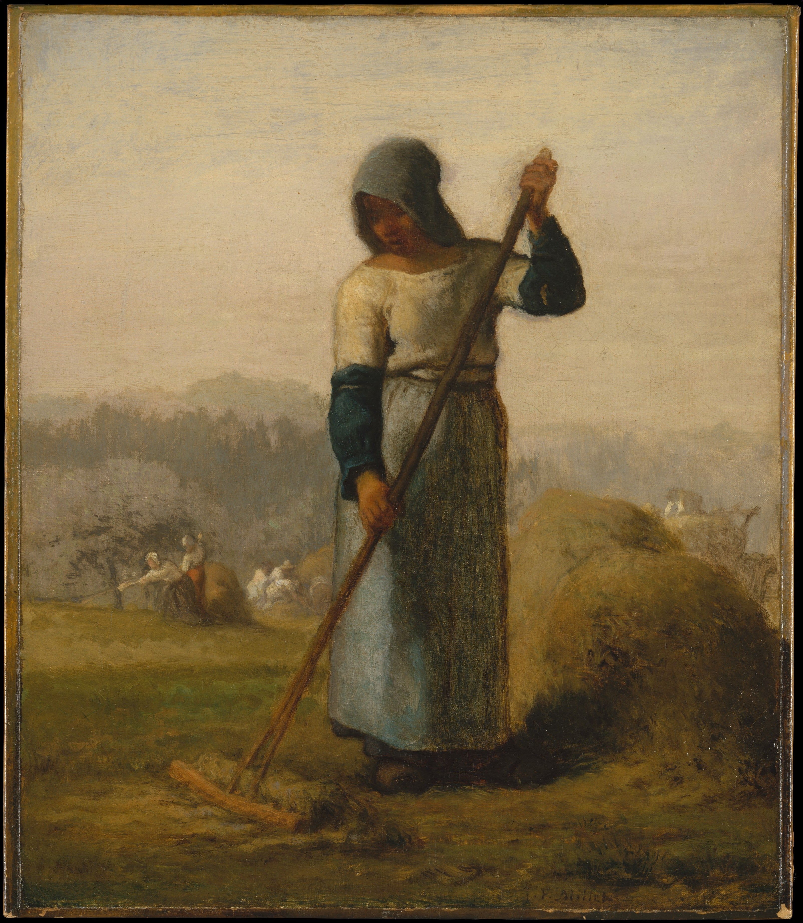 Femme avec un rateau - Jean-François Millet - Alpha Reproduction