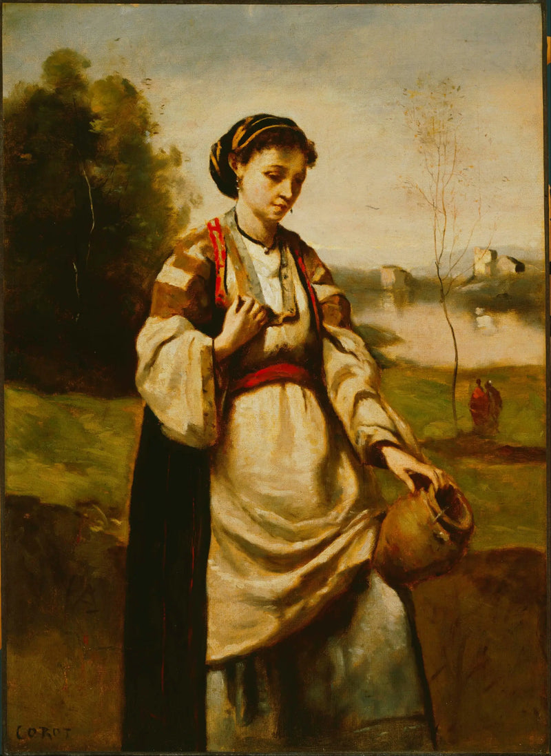 Kobieta z dzbankiem wody - Jean-Baptiste Camille Corot