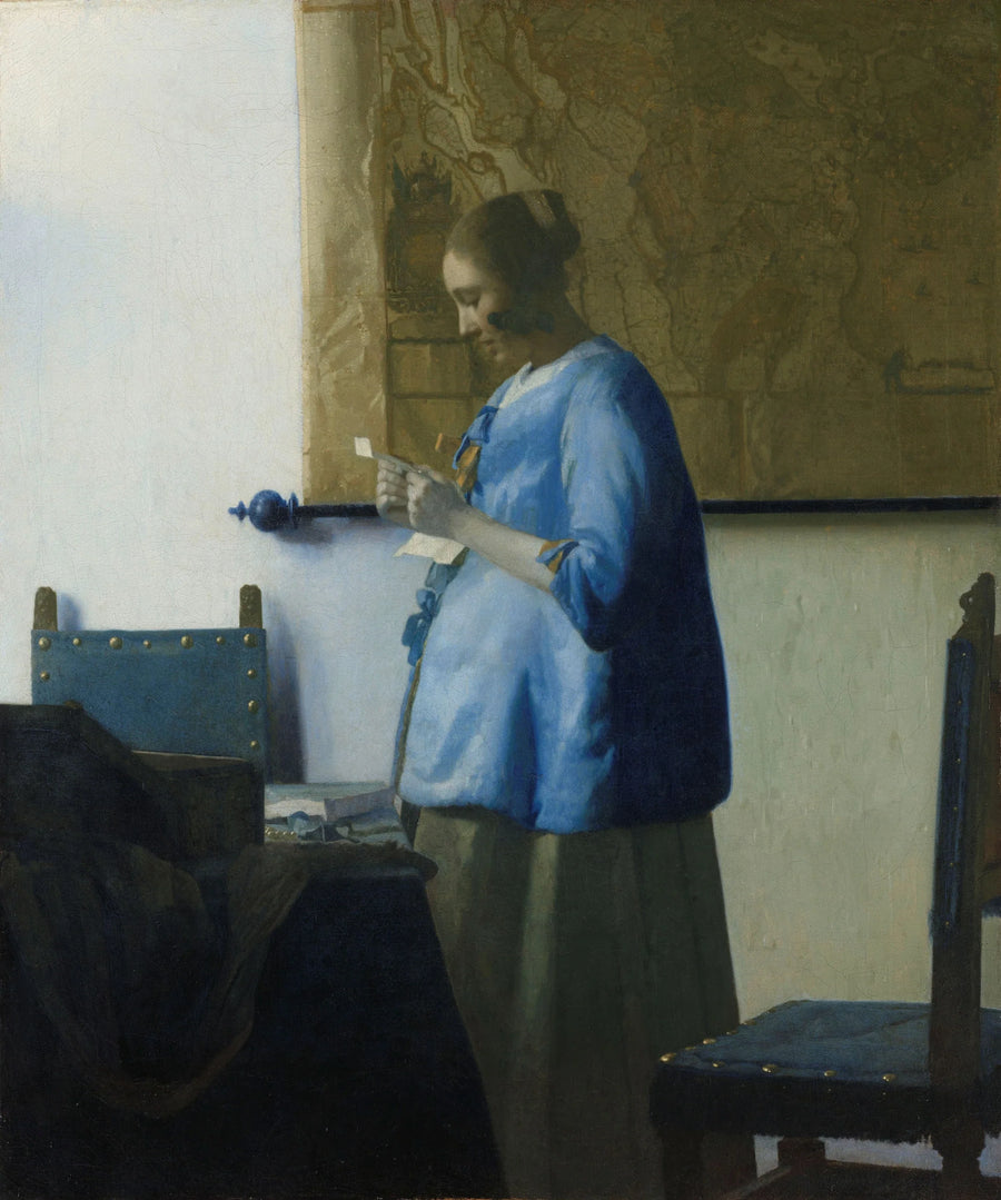 Kobieta w niebieskim czytająca list - Johannes Vermeer