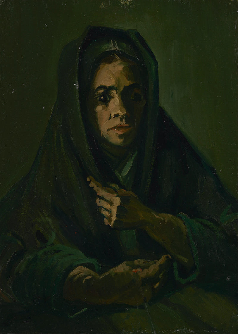 Kobieta w żałobnym szalu - Vincent van Gogh
