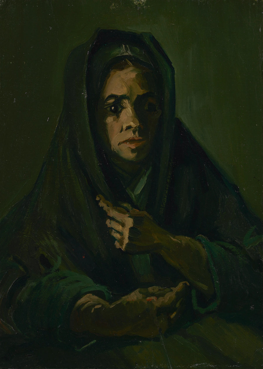 Kobieta w żałobnym szalu - Vincent van Gogh