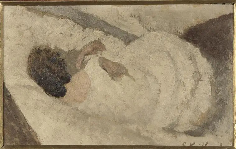 Kobieta leżąca na plecach - Édouard Vuillard