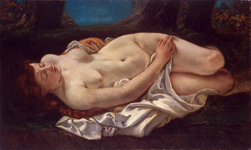 Leżąca kobieta - Gustave Courbet