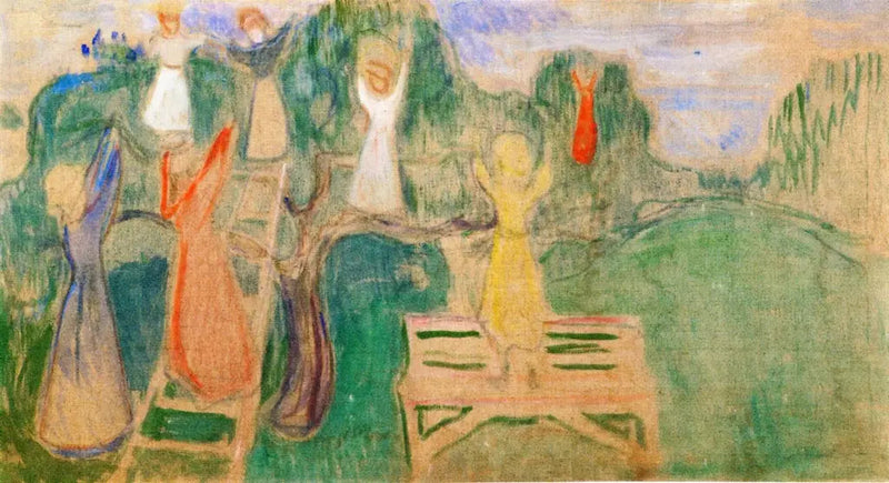 Kobieta zbierająca owoce - Edvard Munch