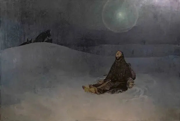 Kobieta na pustyni - Alphonse Mucha