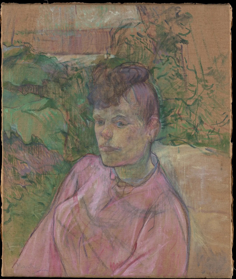 Kobieta w ogrodzie pana Forest - Henri de Toulouse-Lautrec