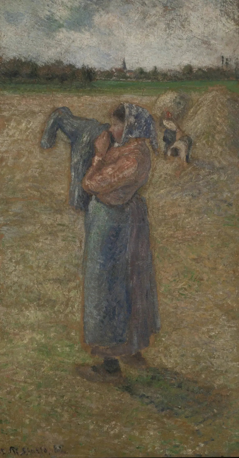 Kobieta na polu - Camille Pissarro
