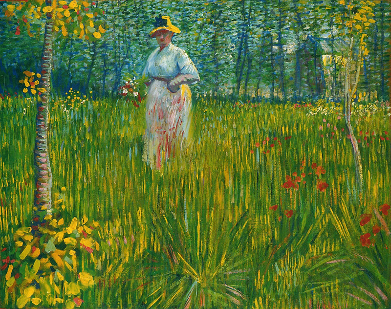 Kobieta w ogrodzie - Vincent van Gogh