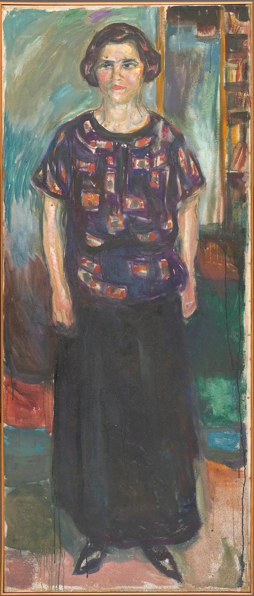 Femme debout - Edvard Munch image 1 reproduction artisanale de tableau