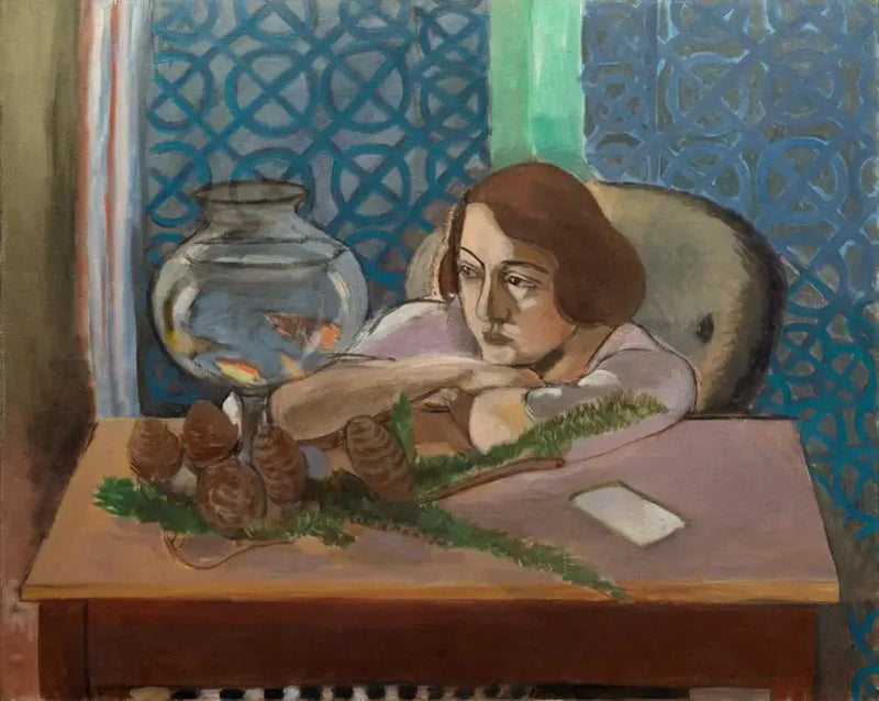 Kobieta przed akwarium - Henri Matisse