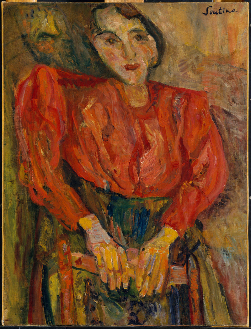 Kobieta w czerwonej bluzce - Chaim Soutine