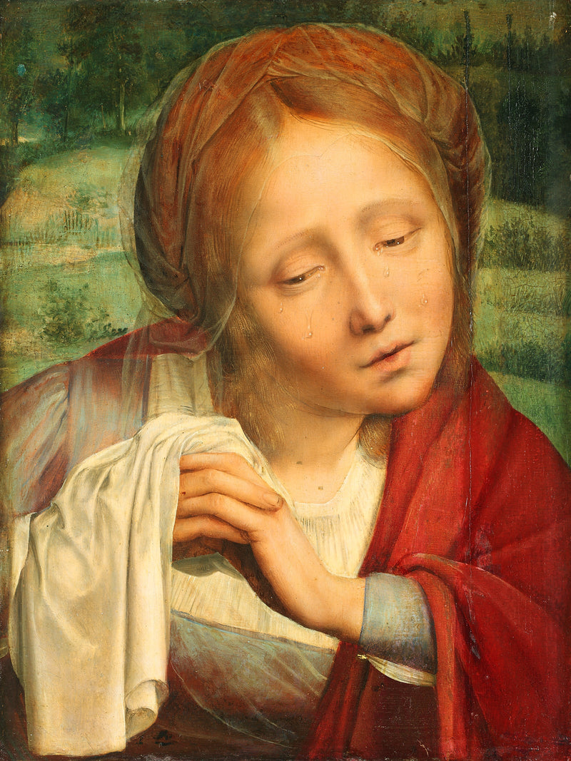 Kobieta w żałobie z wycia - Quentin Metsys