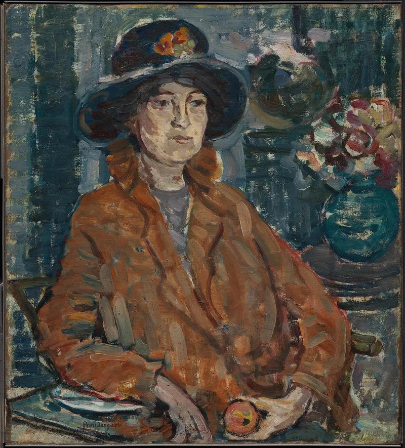  Kobieta w brązowym płaszczu - Maurice Prendergast