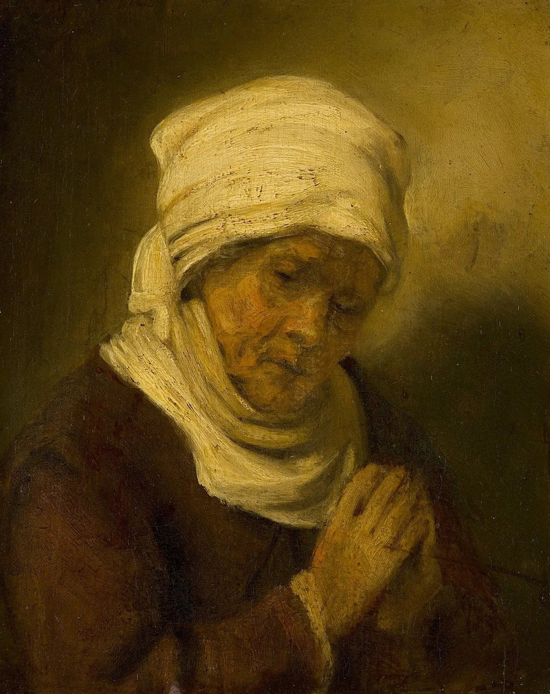 Kobieta na modlitwie - Rembrandt