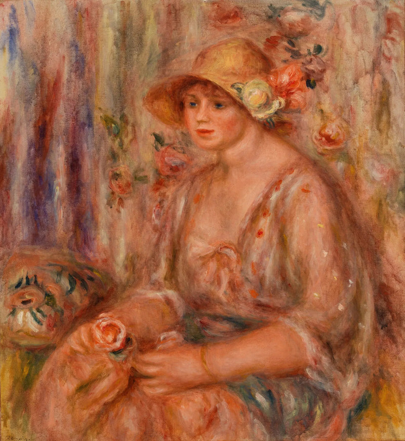 Kobieta w muślinowej sukni - Pierre-Auguste Renoir
