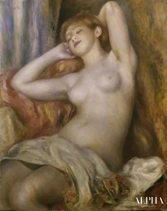 Femme endormie 1897 - Pierre-Auguste Renoir - Reproductions de tableaux et peintures haut de gamme