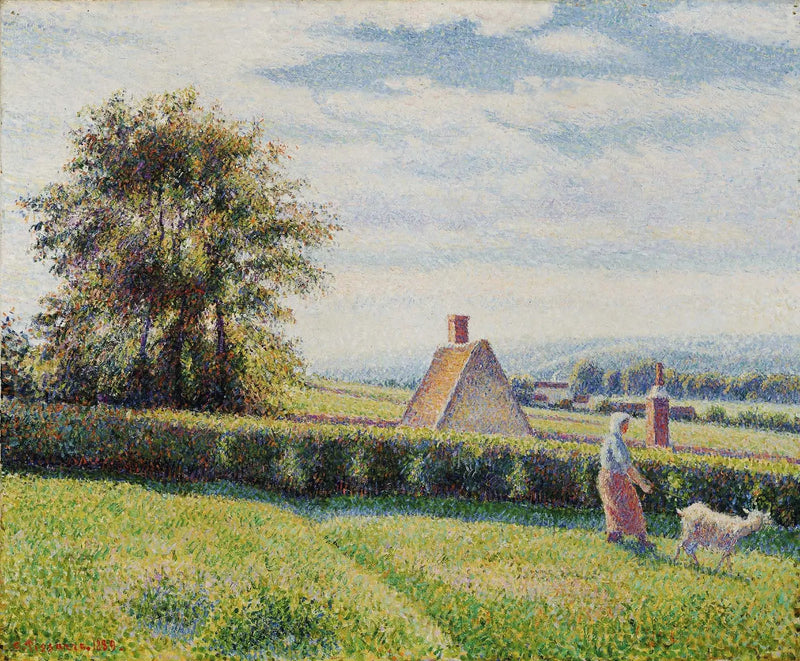 Kobieta i koza w Éragny - Camille Pissarro