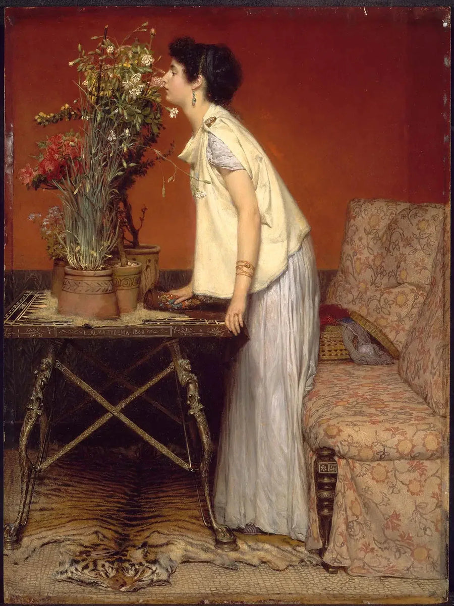 Kobieta i kwiaty - Lawrence Alma-Tadema