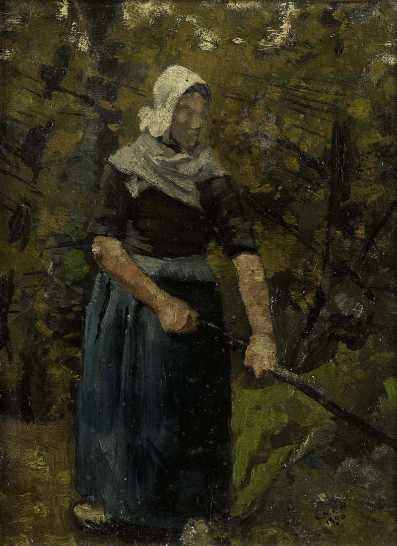 Femme de fermier avec bâton - Richard Roland Holst