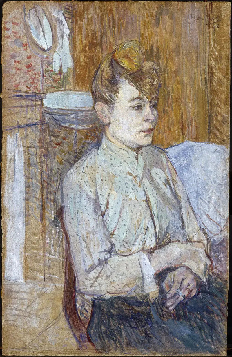 Kobieta paląca papierosa - Henri de Toulouse-Lautrec