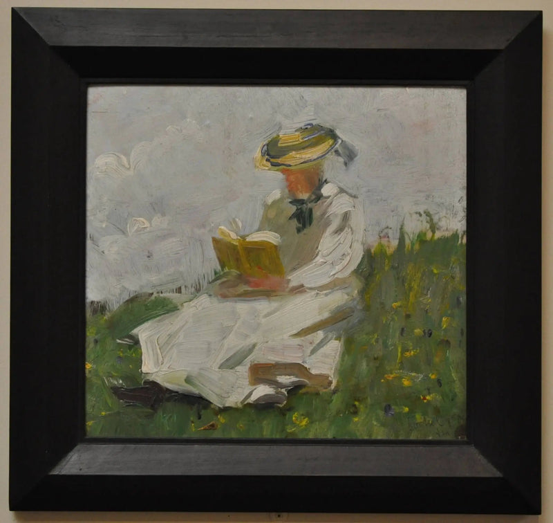 Kobieta czytająca w zieleni - Franz Marc