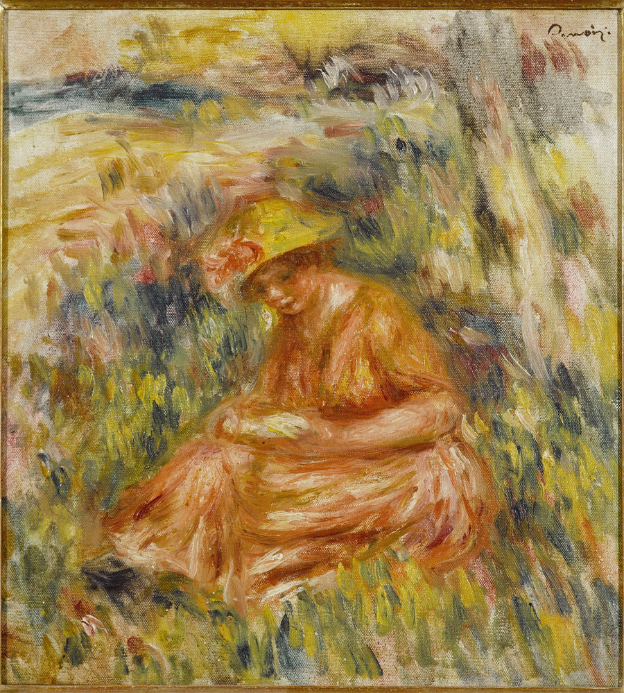 Kobieta czytająca w krajobrazie - Pierre-Auguste Renoir