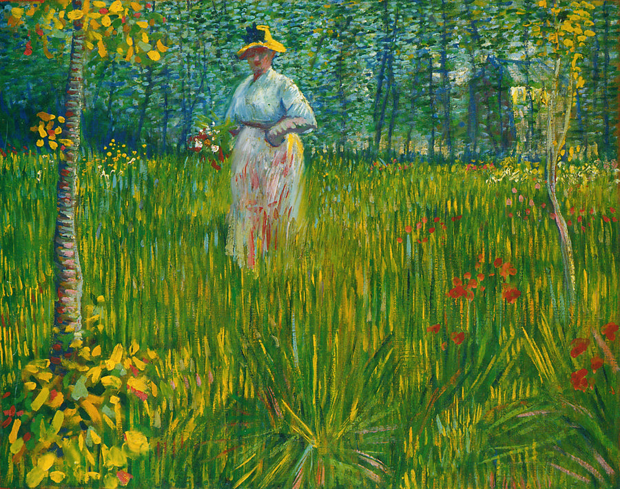 Kobieta w ogrodzie - Vincent van Gogh