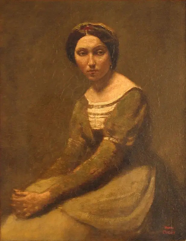Kobieta medytująca - Jean-Baptiste Camille Corot